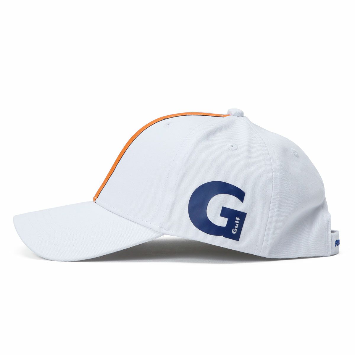 GULF｜ガルフ ストライプ キャップ (サイドプリント)｜帽子｜ホワイト