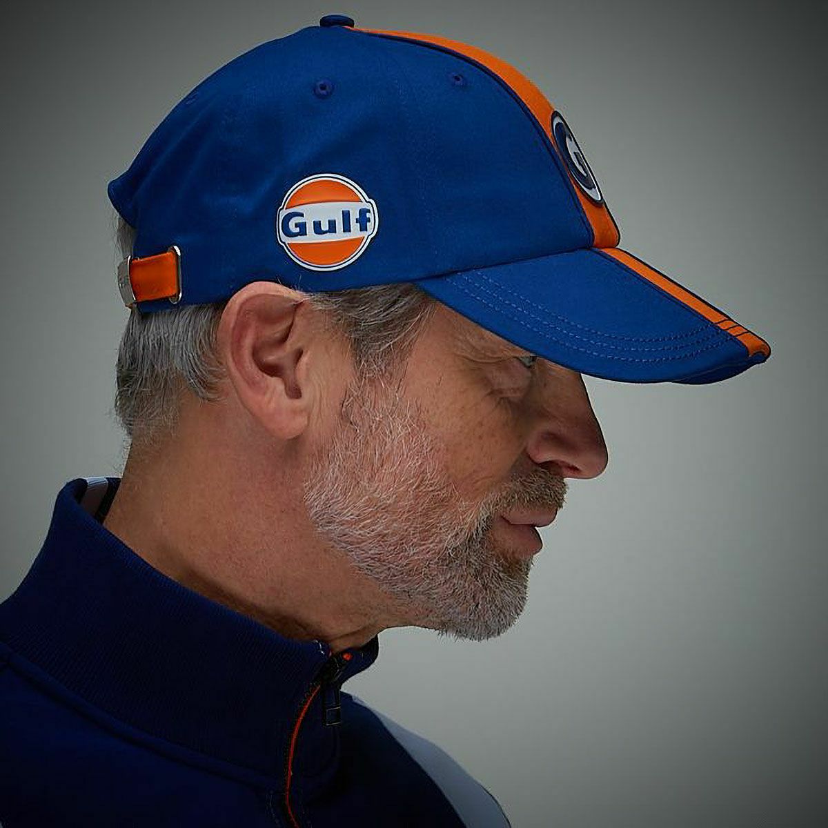 GULF｜ガルフ スーパーG キャップ｜帽子｜ブルー｜モデル着用