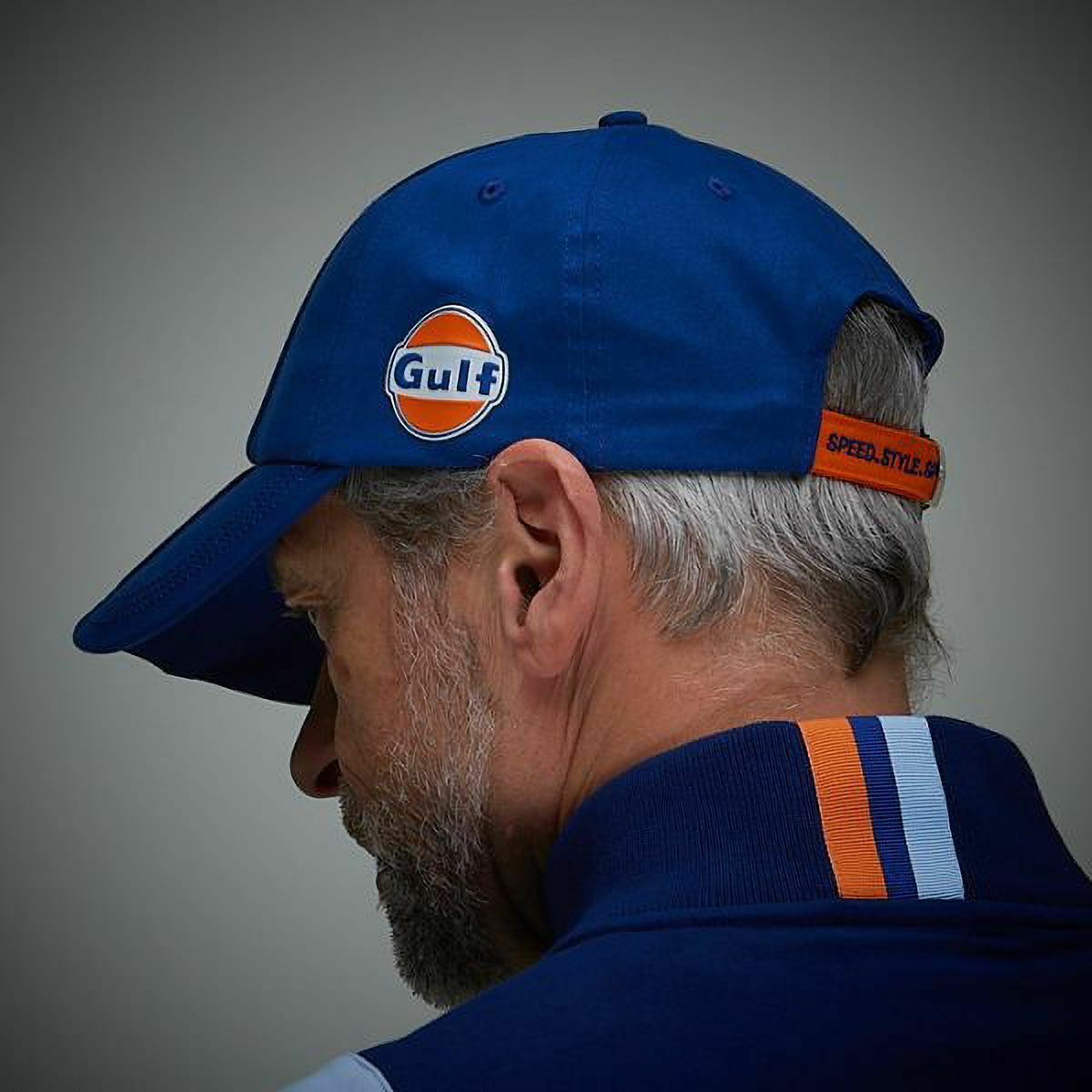 GULF｜ガルフ スーパーG キャップ｜帽子｜ブルー｜モデル着用