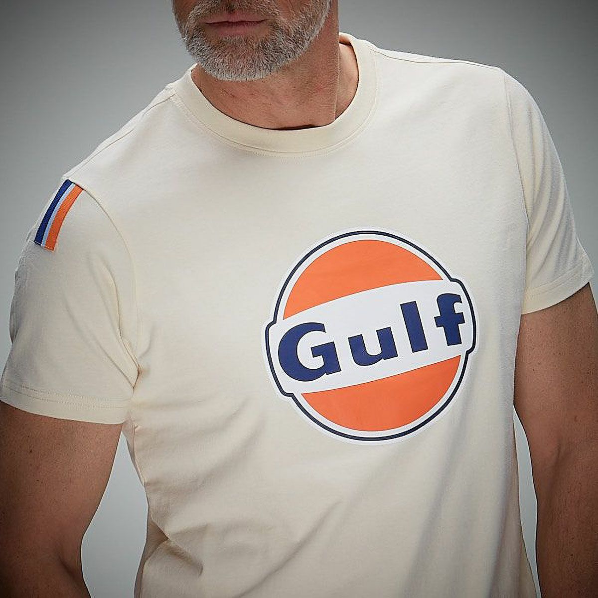 GULF｜ガルフ クラシック Tシャツ｜クリーム｜モデル着用