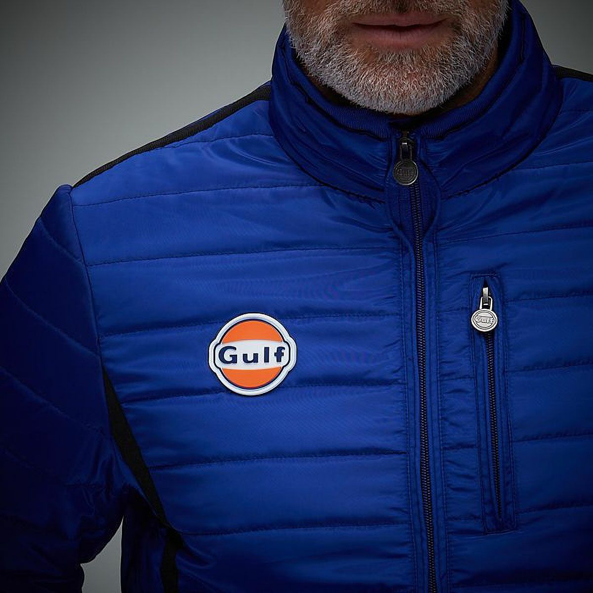 GULF｜ガルフ パフォーマンス ジャケット｜アウター｜ブルー｜モデル着用