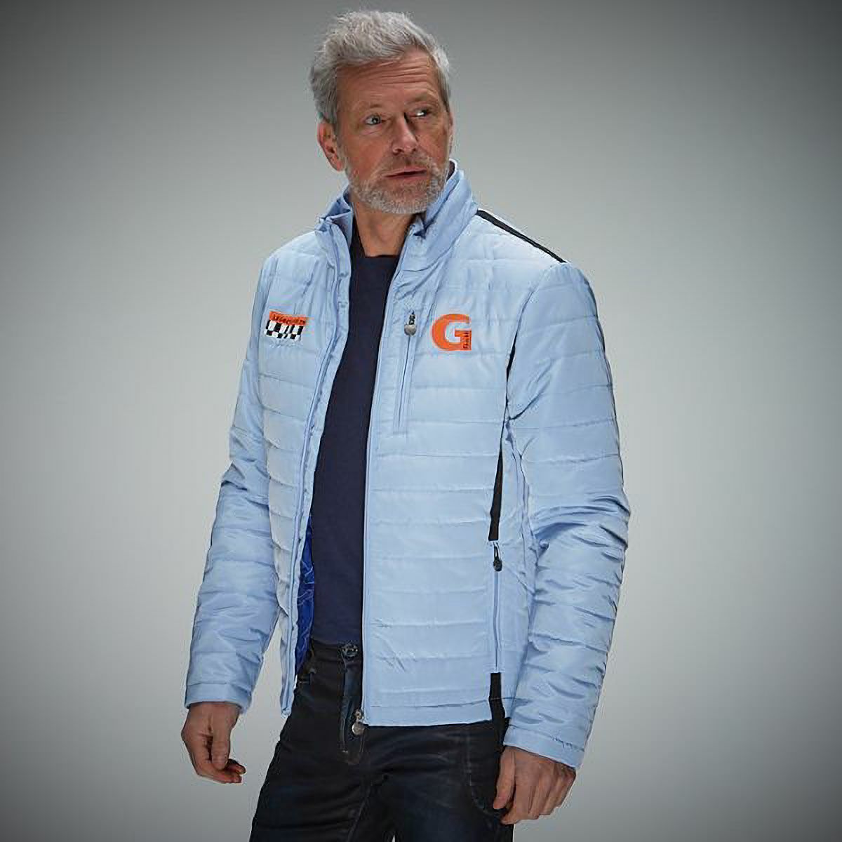 GULF｜ガルフ パフォーマンス ジャケット｜アウター｜ライトブルー｜モデル着用