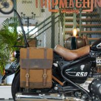 Trip Machine｜ベンチュラ サドルバッグ（左右ペア）｜サイドバッグ｜タバコブラウン｜使用イメージ