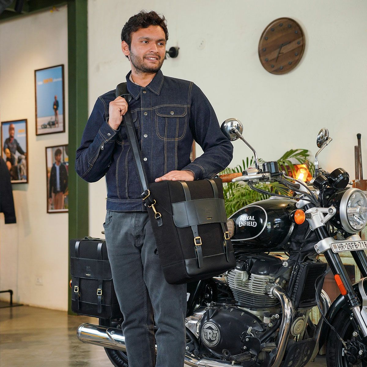 Trip Machine｜ベンチュラ サドルバッグ（左右ペア）｜サイドバッグ｜ブラック｜使用イメージ