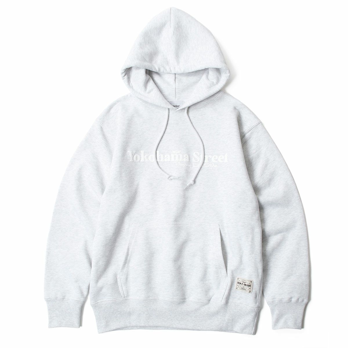 MAX ORIDO｜MAX ORIDO エッセンシャル プルオーバー フーディー｜グレー