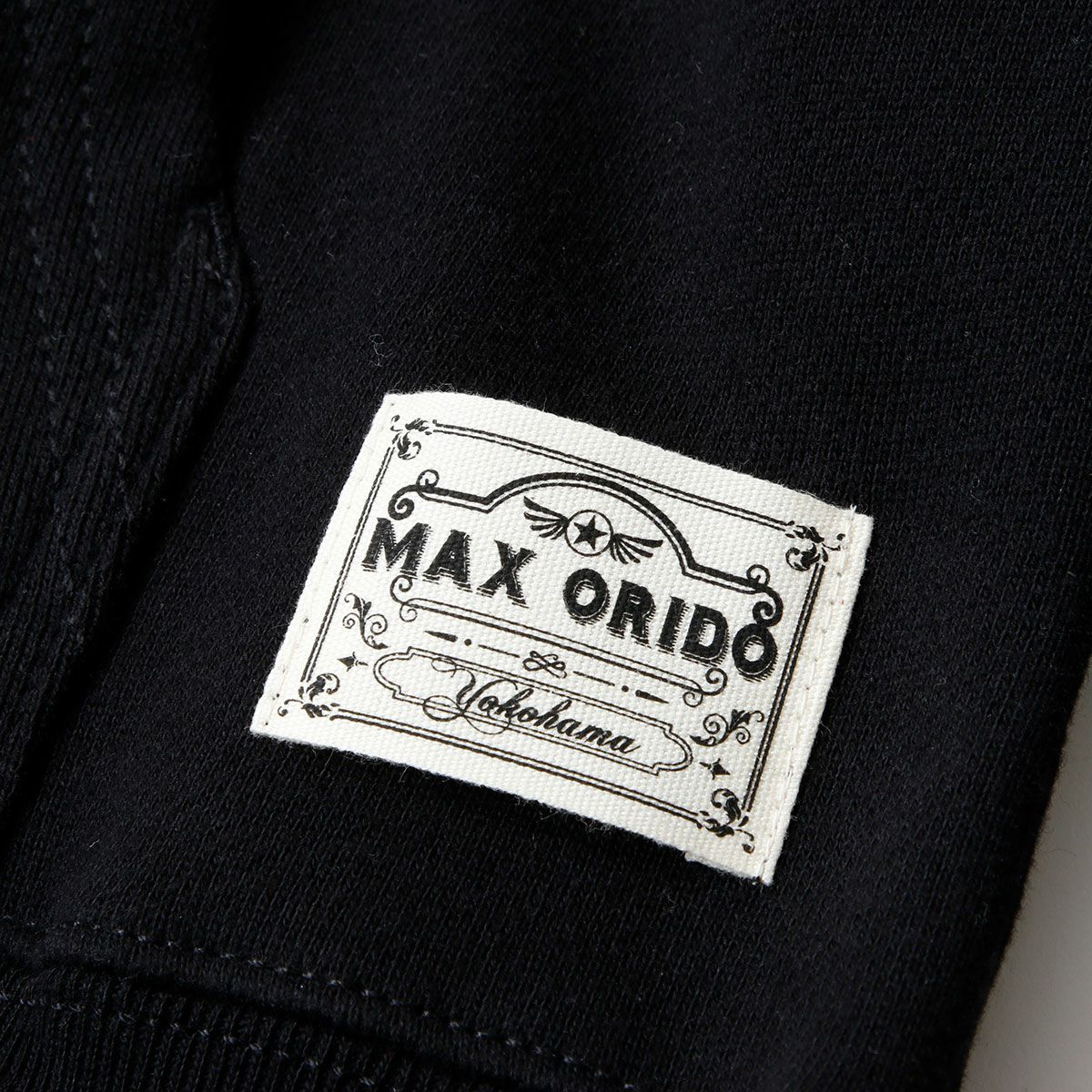 MAX ORIDO｜MAX ORIDO エッセンシャル プルオーバー フーディー｜ブラック