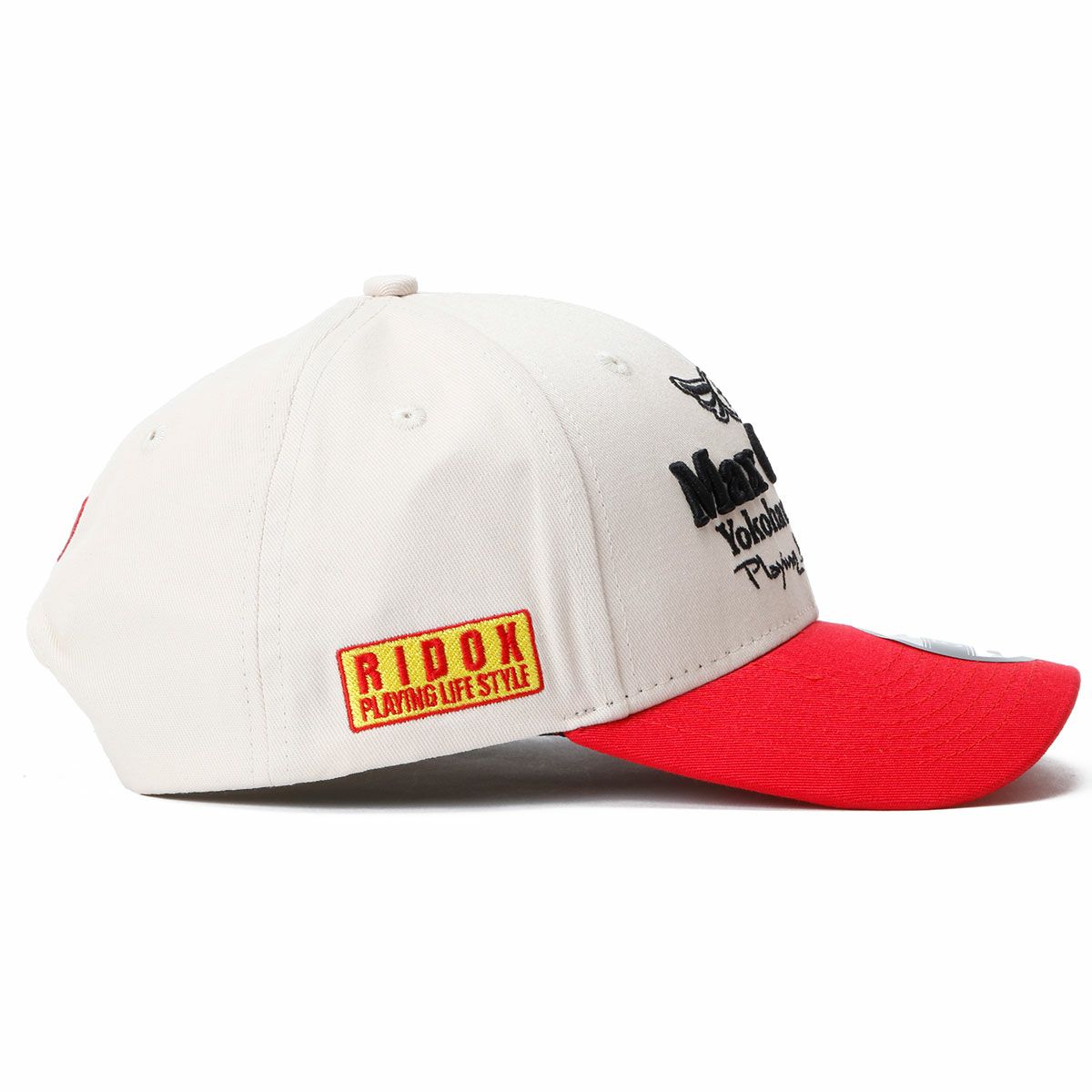 MAX ORIDO｜MAX ORIDO YOKOHAMA ストリート キャップ｜帽子｜ベージュ×レッド