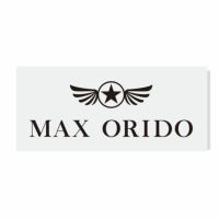 MAX ORIDO｜MAX ORIDO 切文字ロゴ ステッカー｜ステッカー｜ブラック