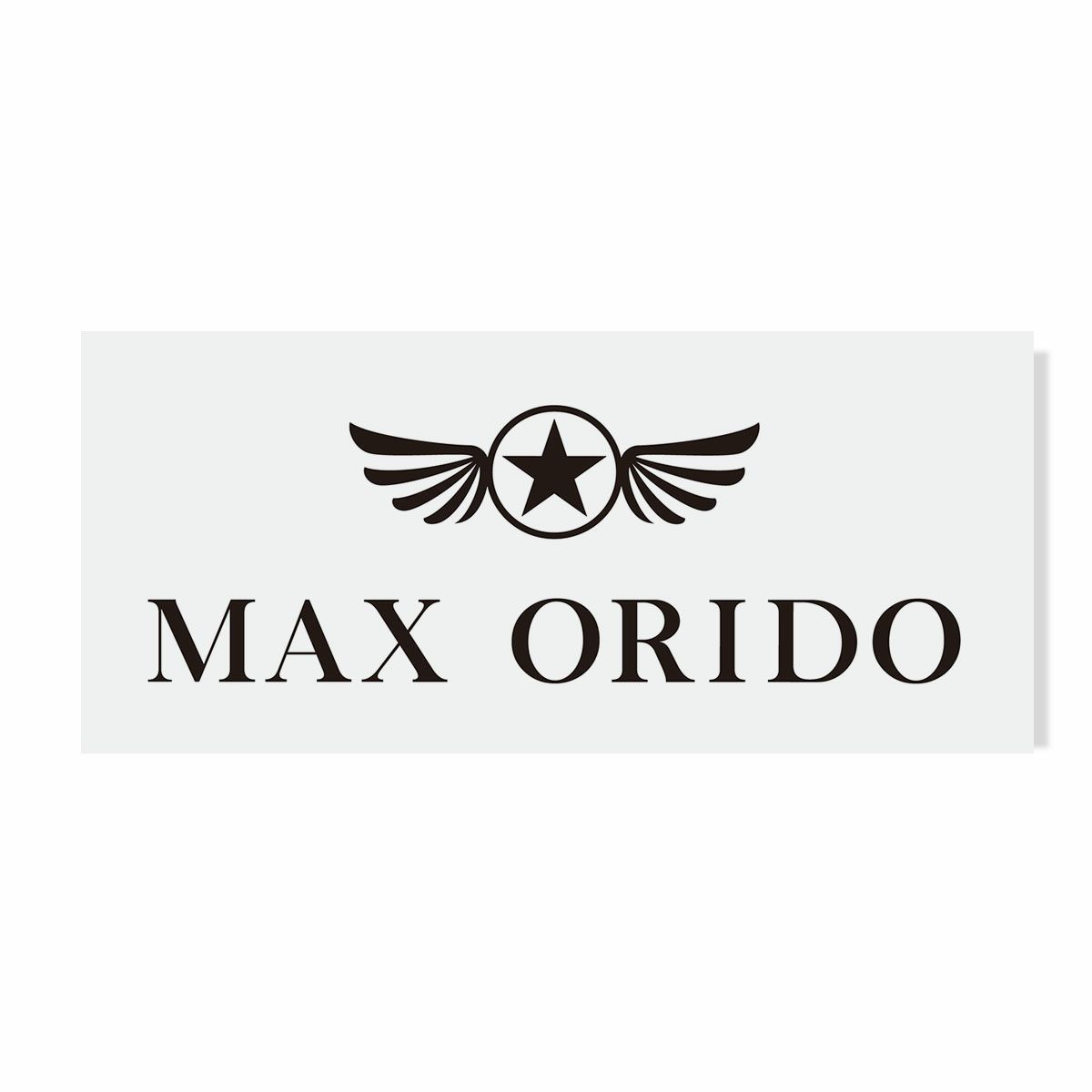 MAX ORIDO｜MAX ORIDO 切文字ロゴ ステッカー｜ステッカー｜ブラック