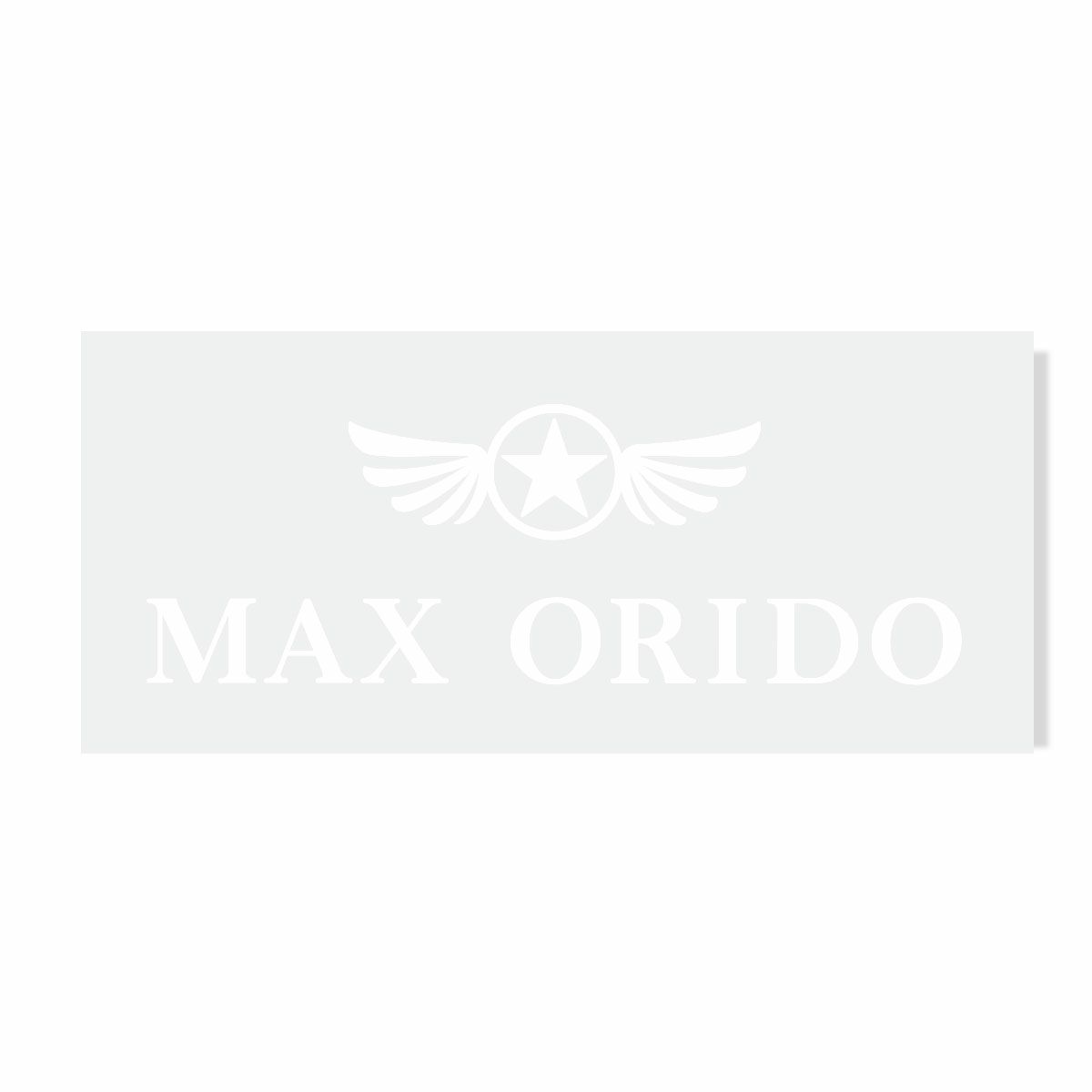 MAX ORIDO｜MAX ORIDO 切文字ロゴ ステッカー｜ステッカー｜ホワイト