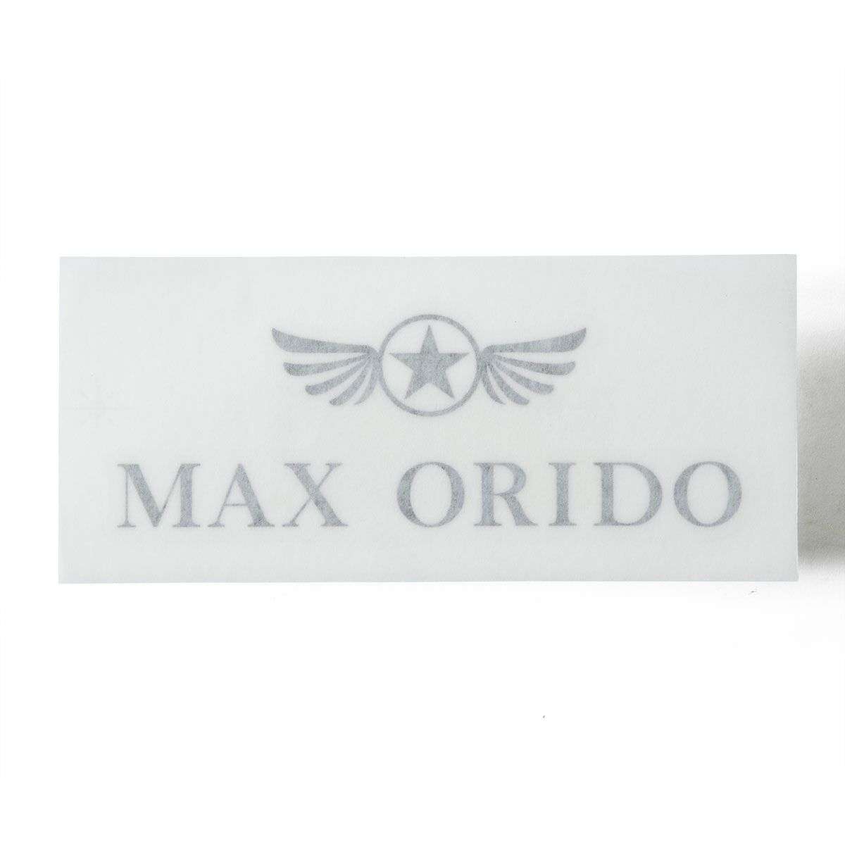 MAX ORIDO｜MAX ORIDO 切文字ロゴ ステッカー｜ステッカー｜ブラック