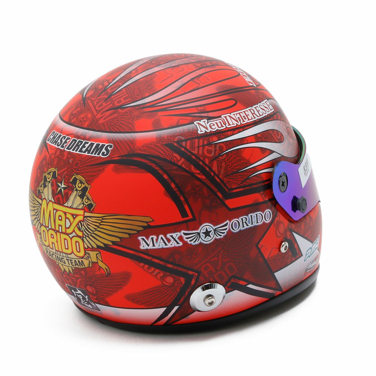 MAX ORIDO｜MAX ORIDO 1/2 ミニ ヘルメット 2025 Red Edition｜模型｜レッド