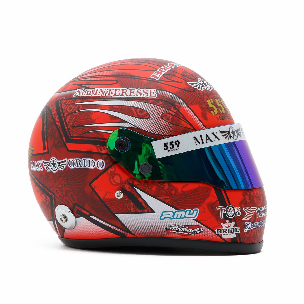 MAX ORIDO｜MAX ORIDO 1/2 ミニ ヘルメット 2025 Red Edition｜模型｜レッド