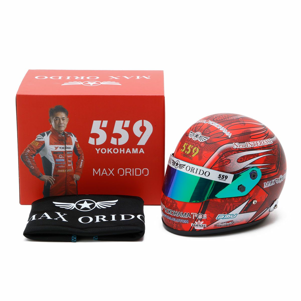 MAX ORIDO｜MAX ORIDO 1/2 ミニ ヘルメット 2025 Red Edition｜模型｜レッド