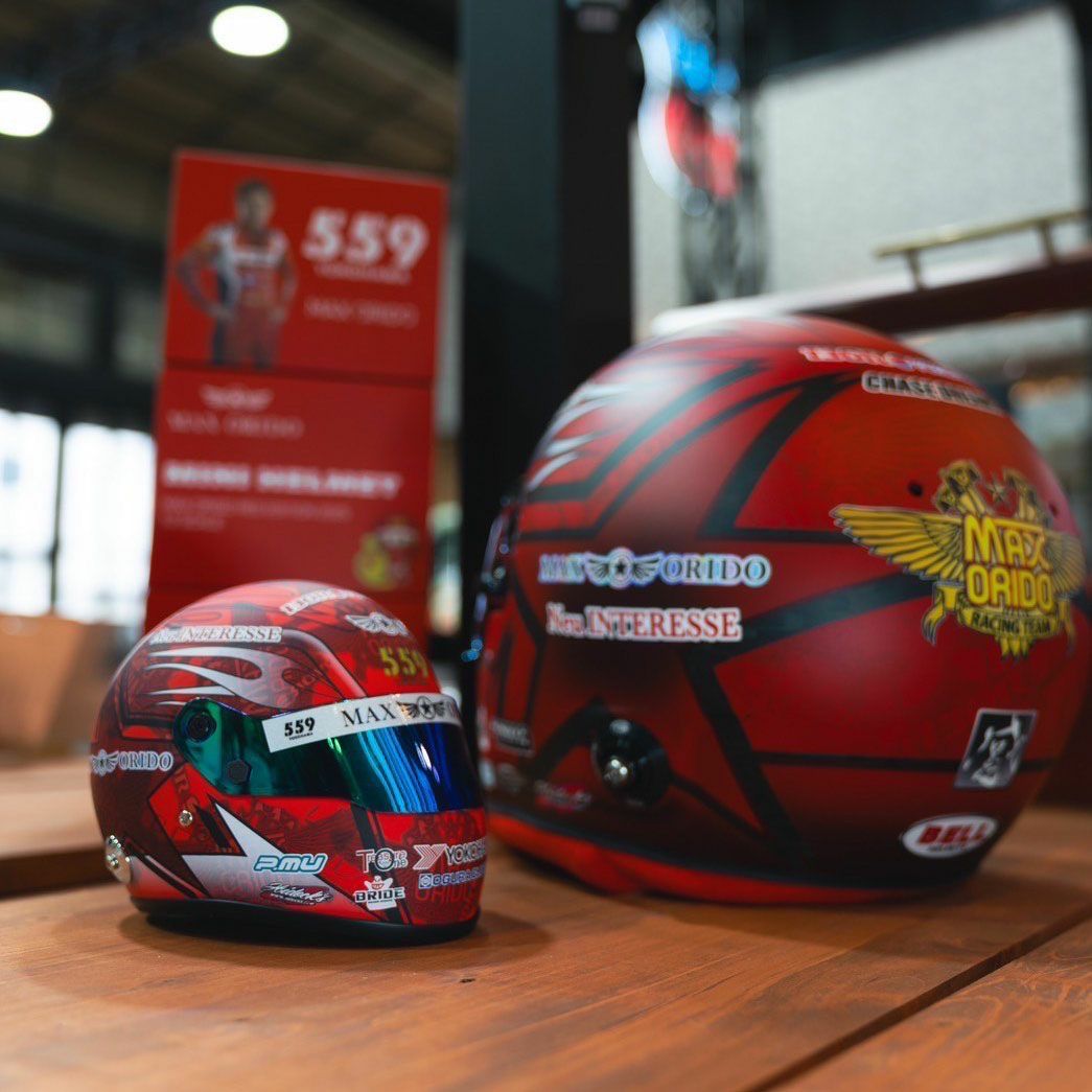 MAX ORIDO｜MAX ORIDO 1/2 ミニ ヘルメット 2025 Red Edition｜模型｜レッド