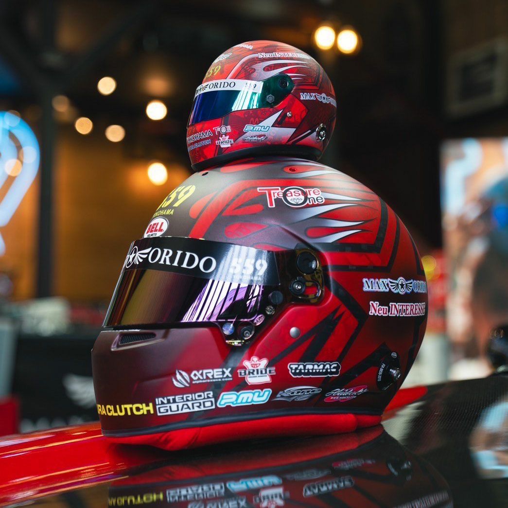 MAX ORIDO 1/2 ミニ ヘルメット 2025 Red Edition
