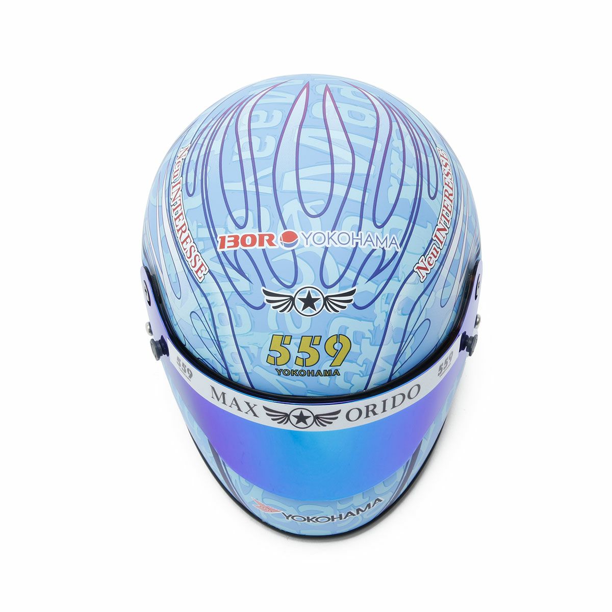 MAX ORIDO｜MAAYA ORIDO 1/2 ミニ ヘルメット 2025｜模型｜マーヤブルー