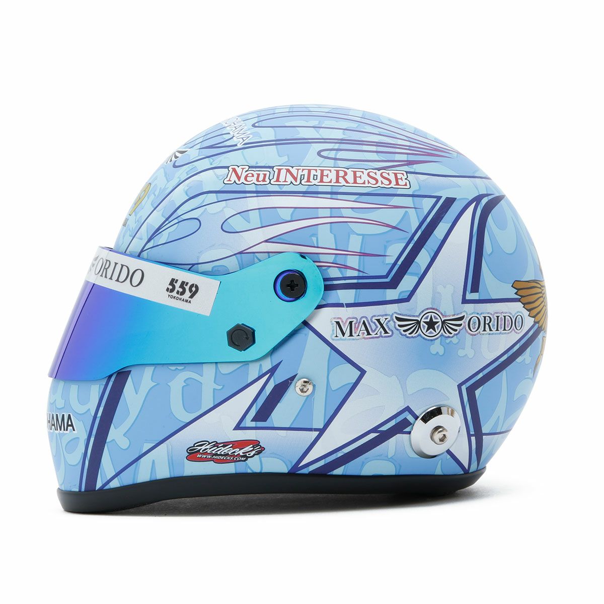 MAX ORIDO｜MAAYA ORIDO 1/2 ミニ ヘルメット 2025｜模型｜マーヤブルー