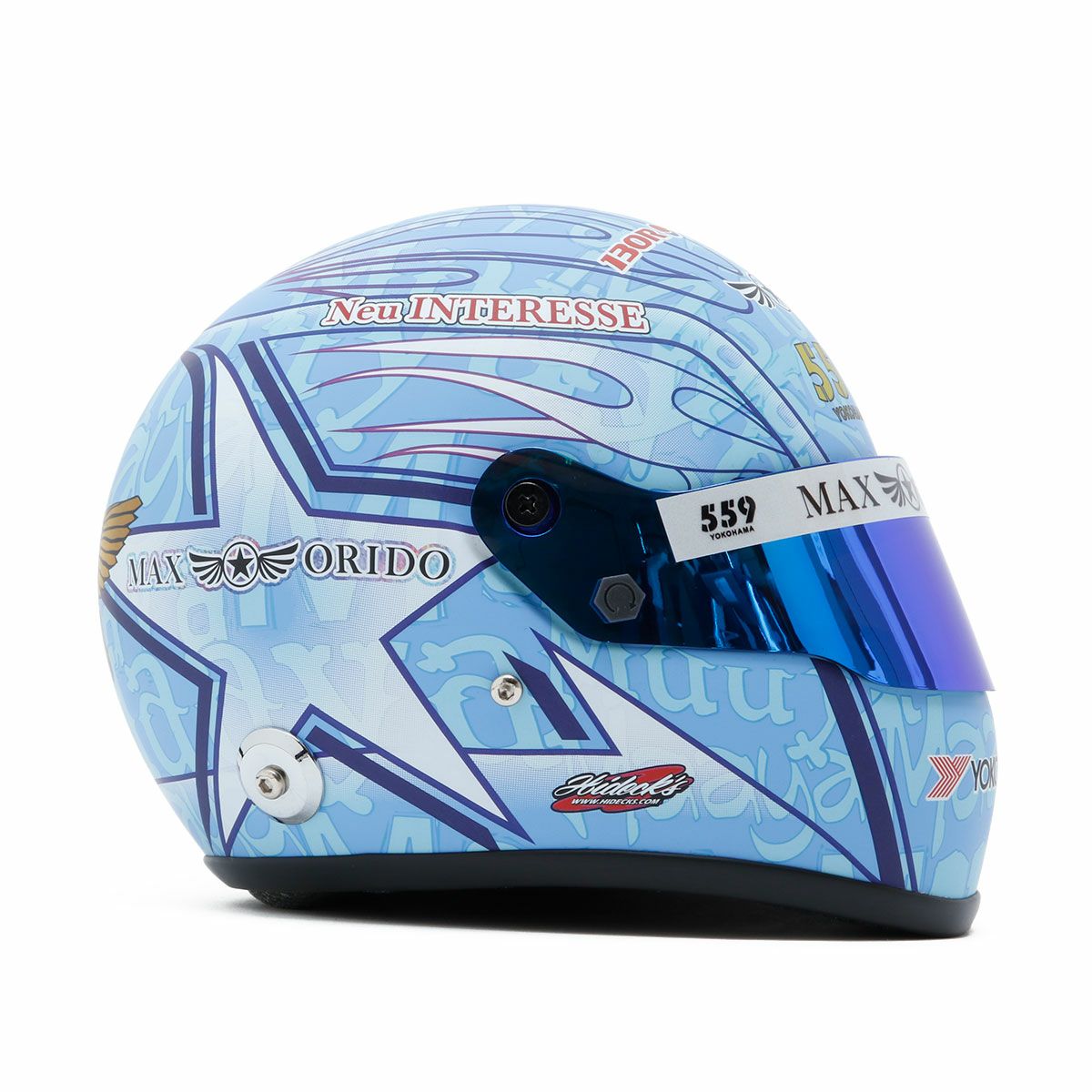 MAX ORIDO｜MAAYA ORIDO 1/2 ミニ ヘルメット 2025｜模型｜マーヤブルー