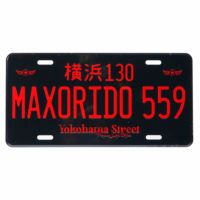 MAX ORIDO｜MAX ORIDO アルミ ナンバー プレート｜その他雑貨｜ブラック×レッド