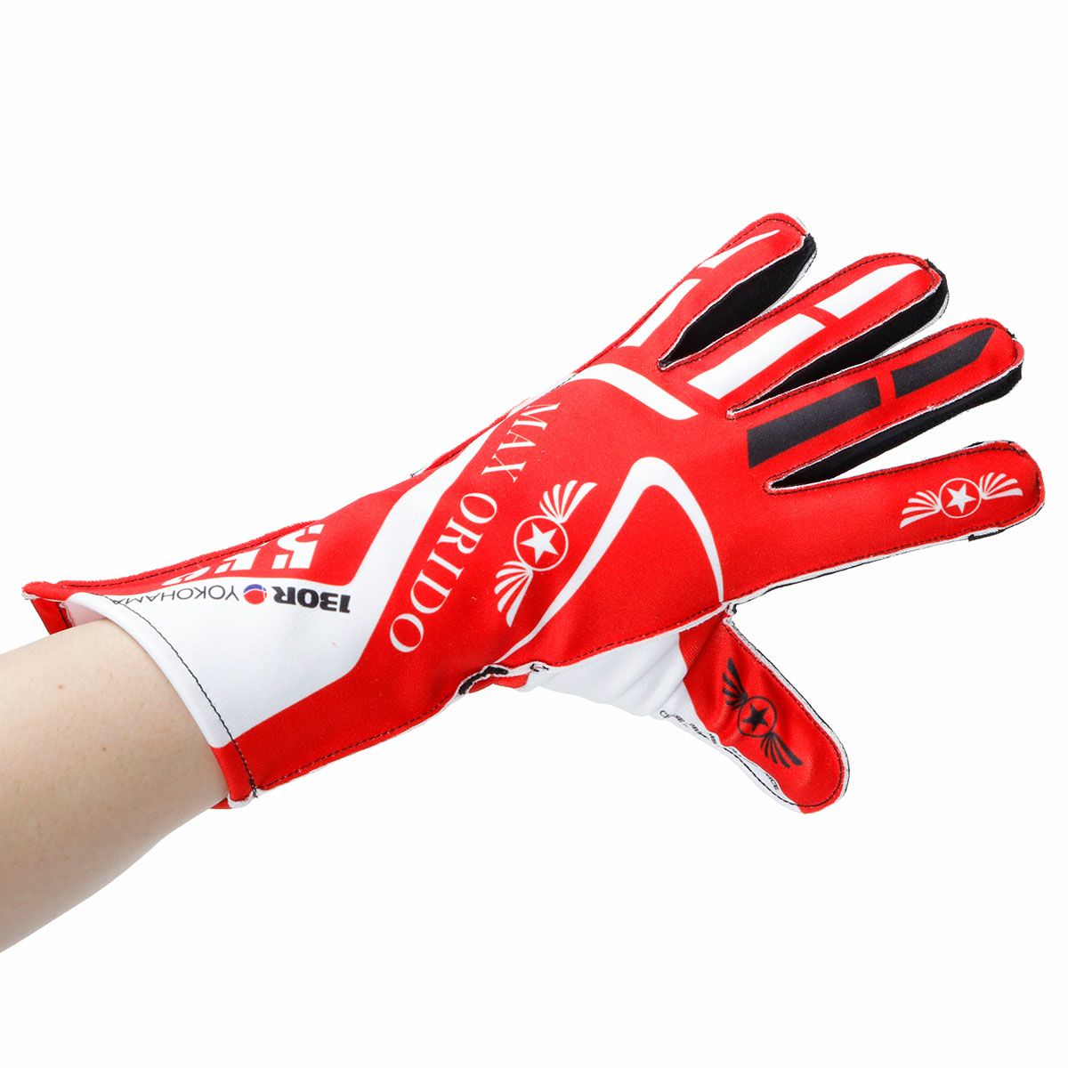 MAX ORIDO｜MAX ORIDO ドライビング グローブ｜レッド｜モデル着用