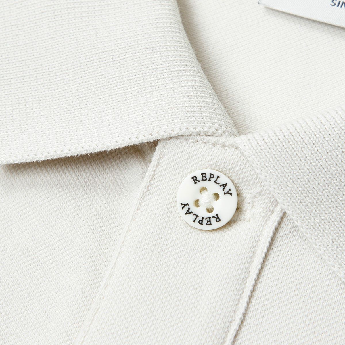 Replay｜レギュラー フィット ポロシャツ｜アラバスター