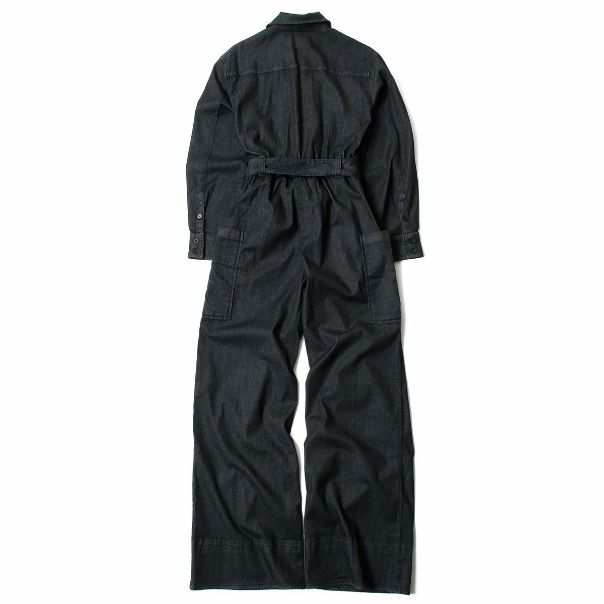 Replay｜リラックスフィット デニム ジャンプスーツ｜オーバーオール｜ブラック