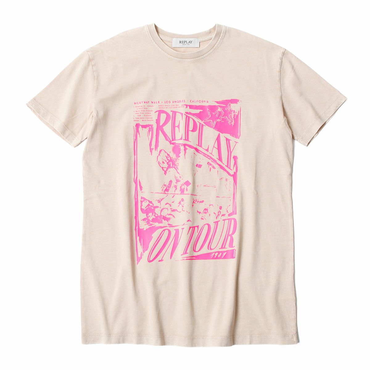 Replay｜レギュラーフィット プリント Tシャツ｜