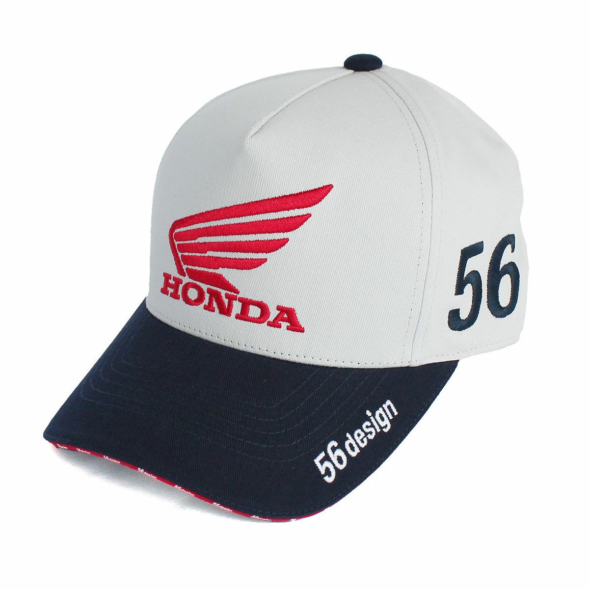 56design｜ホンダ × フィフティーシックスデザイン ウィング キャップ｜帽子｜グレー