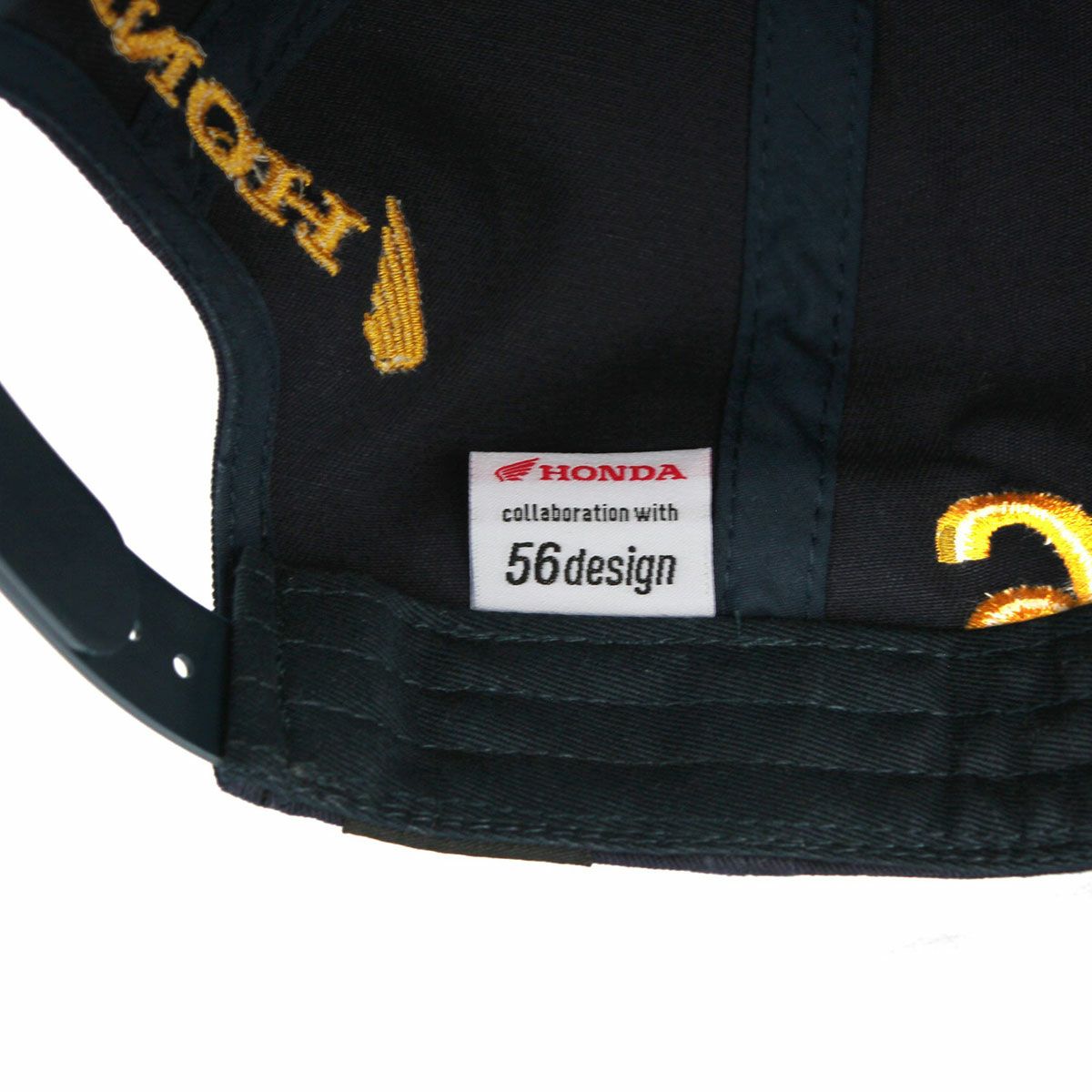 56design｜ホンダ × フィフティーシックスデザイン ウィング キャップ｜帽子｜ブラック