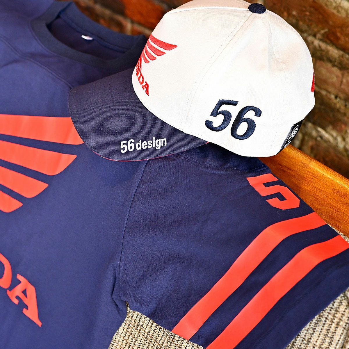 56design｜ホンダ × フィフティーシックスデザイン ウィング キャップ｜帽子｜グレー