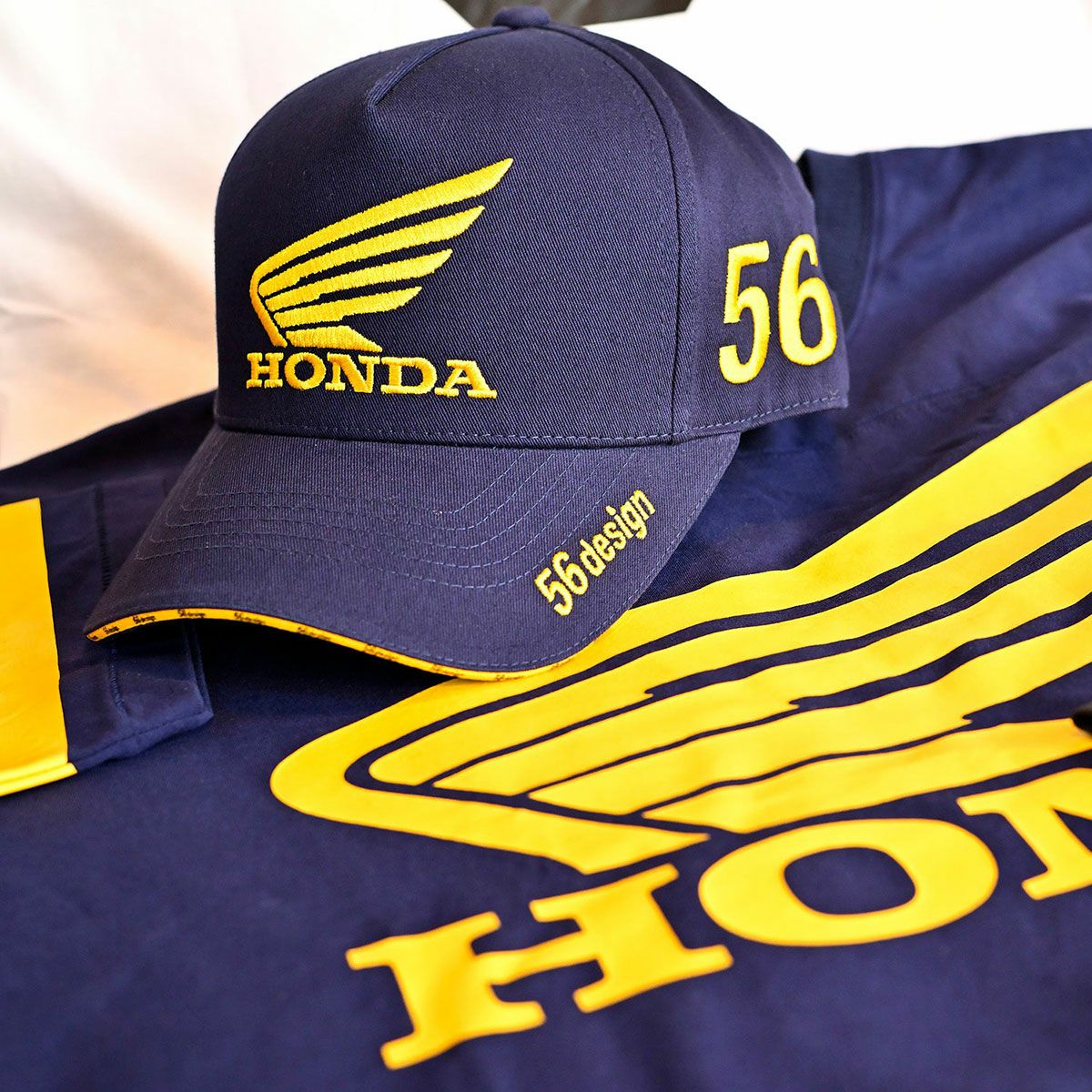 56design｜ホンダ × フィフティーシックスデザイン ウィング キャップ｜帽子｜ネイビー