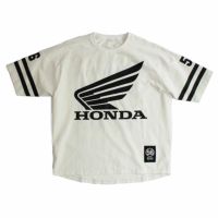 56design｜ホンダ × フィフティーシックスデザイン クラシック ユニフォーム Tシャツ｜ホワイト