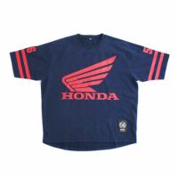 56design｜ホンダ × フィフティーシックスデザイン クラシック ユニフォーム Tシャツ｜ネイビー×レッド