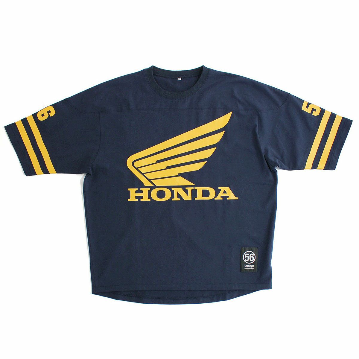 56design｜ホンダ × フィフティーシックスデザイン クラシック ユニフォーム Tシャツ｜ネイビー×ゴールド