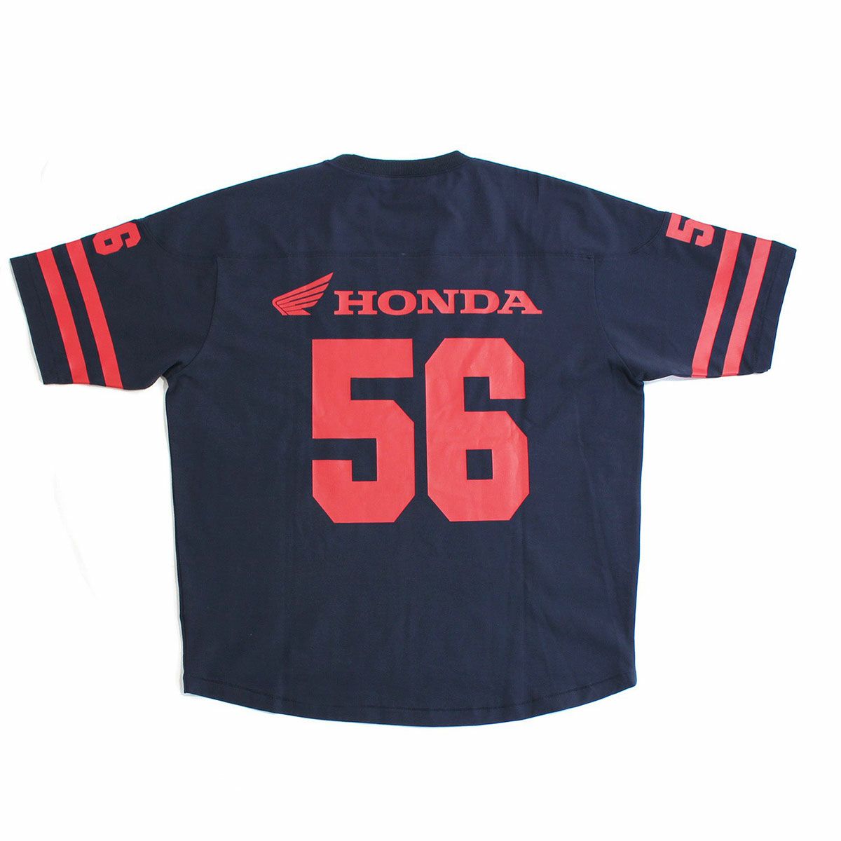 56design｜ホンダ × フィフティーシックスデザイン クラシック ユニフォーム Tシャツ｜ネイビー×レッド