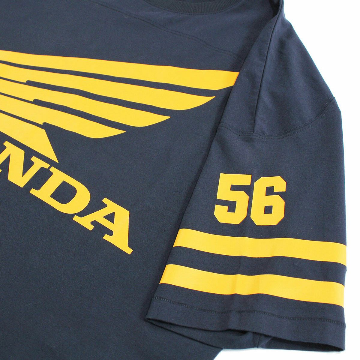 56design｜ホンダ × フィフティーシックスデザイン クラシック ユニフォーム Tシャツ｜ネイビー×ゴールド