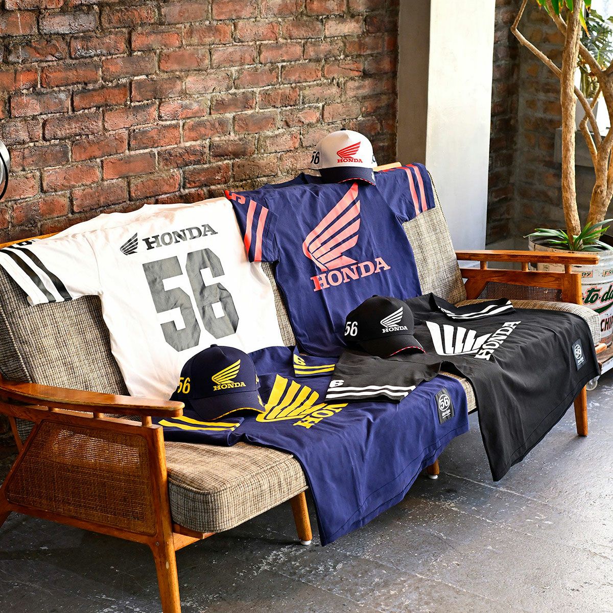 56design｜ホンダ × フィフティーシックスデザイン クラシック ユニフォーム Tシャツ｜
