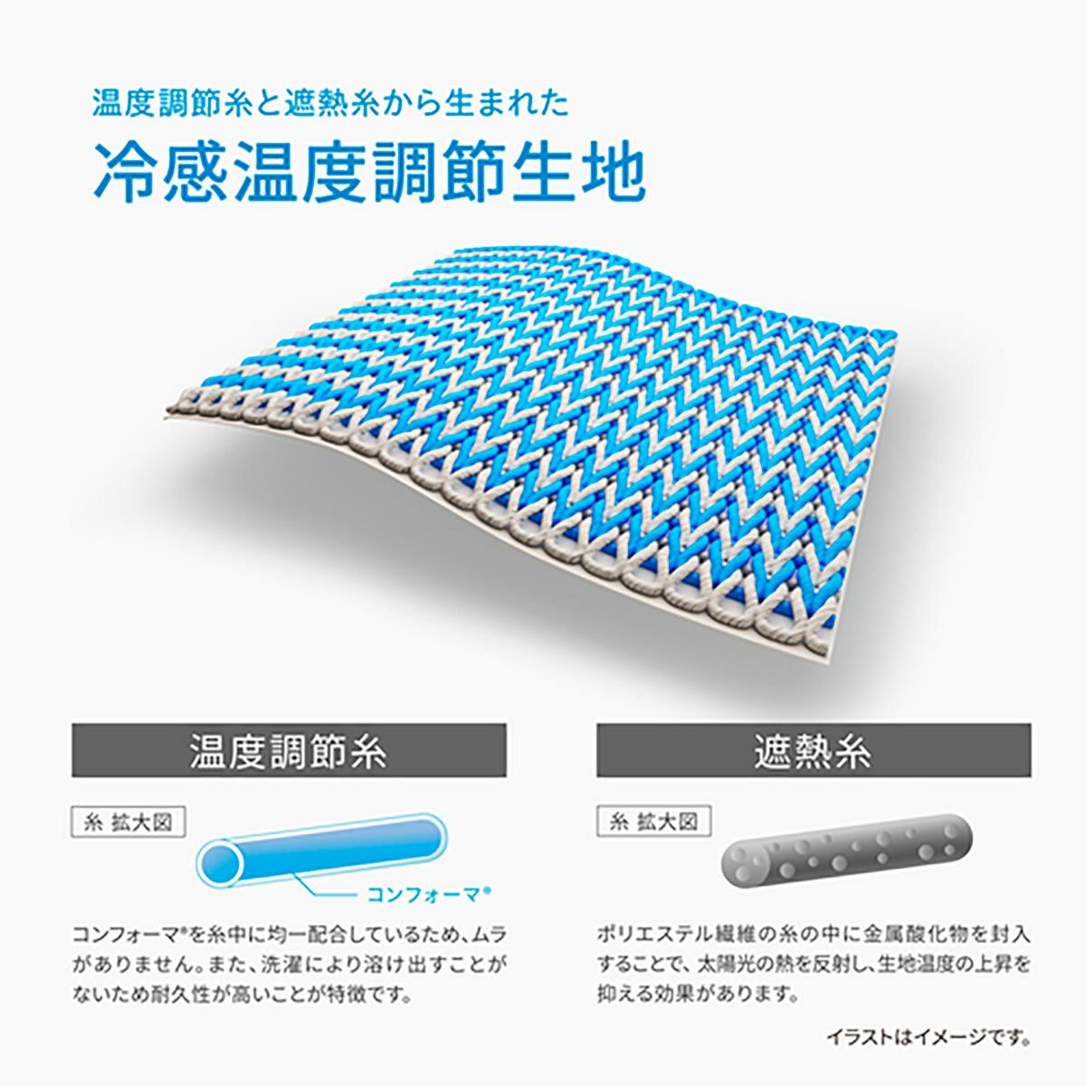 氷撃α 冷感シャツ 長袖クルーネック | モトーリモーダ公式オンラインショップ