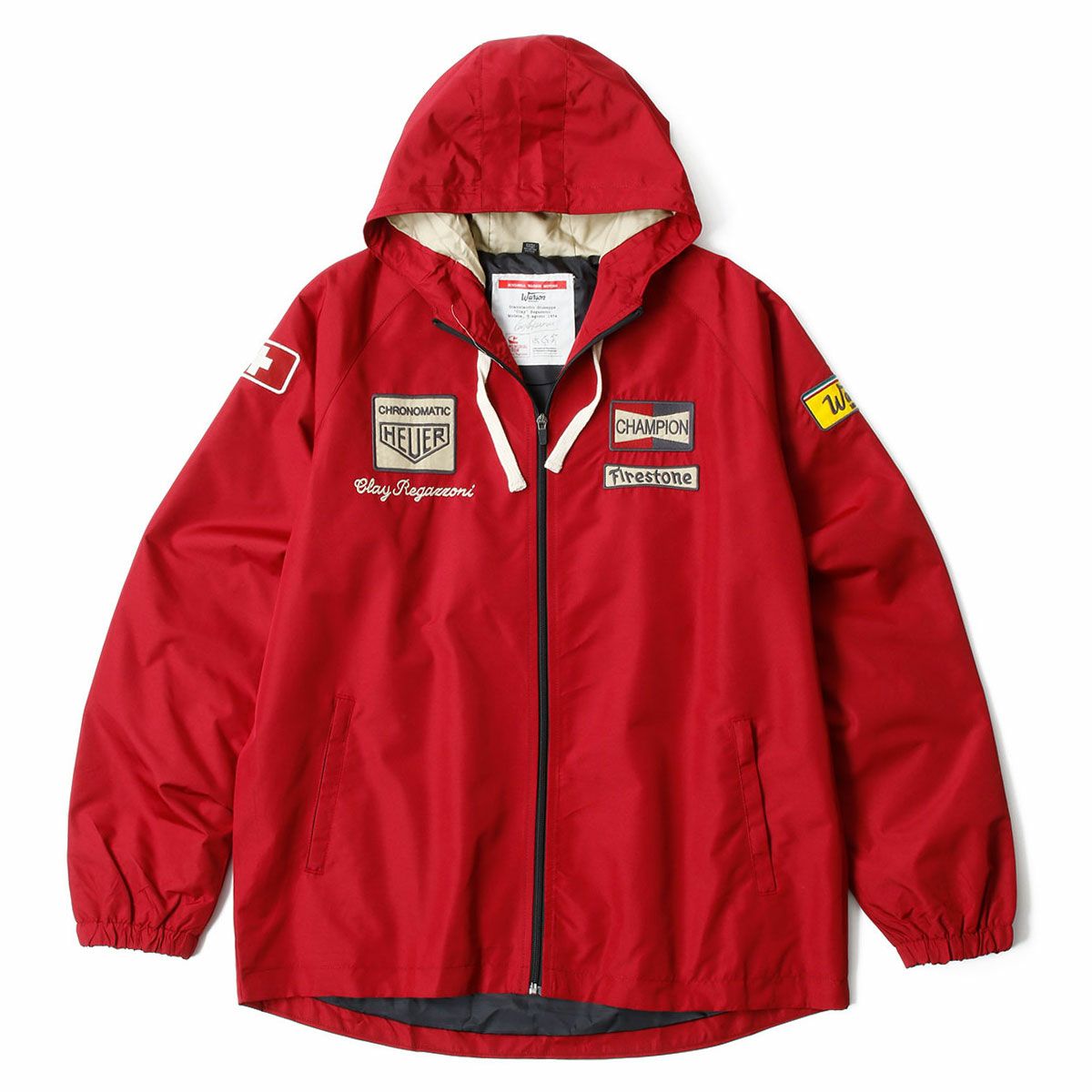 Warson Motors｜レガッツォーニ ウィンドプルーフ ジャケット｜ウィンドブレーカー｜レッド
