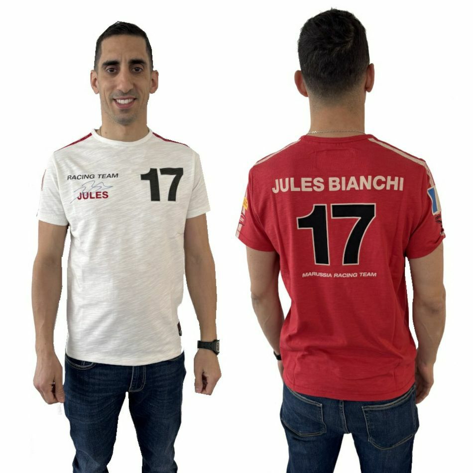 Warson Motors｜ジュール・ビアンキ Tシャツ｜モデル着用