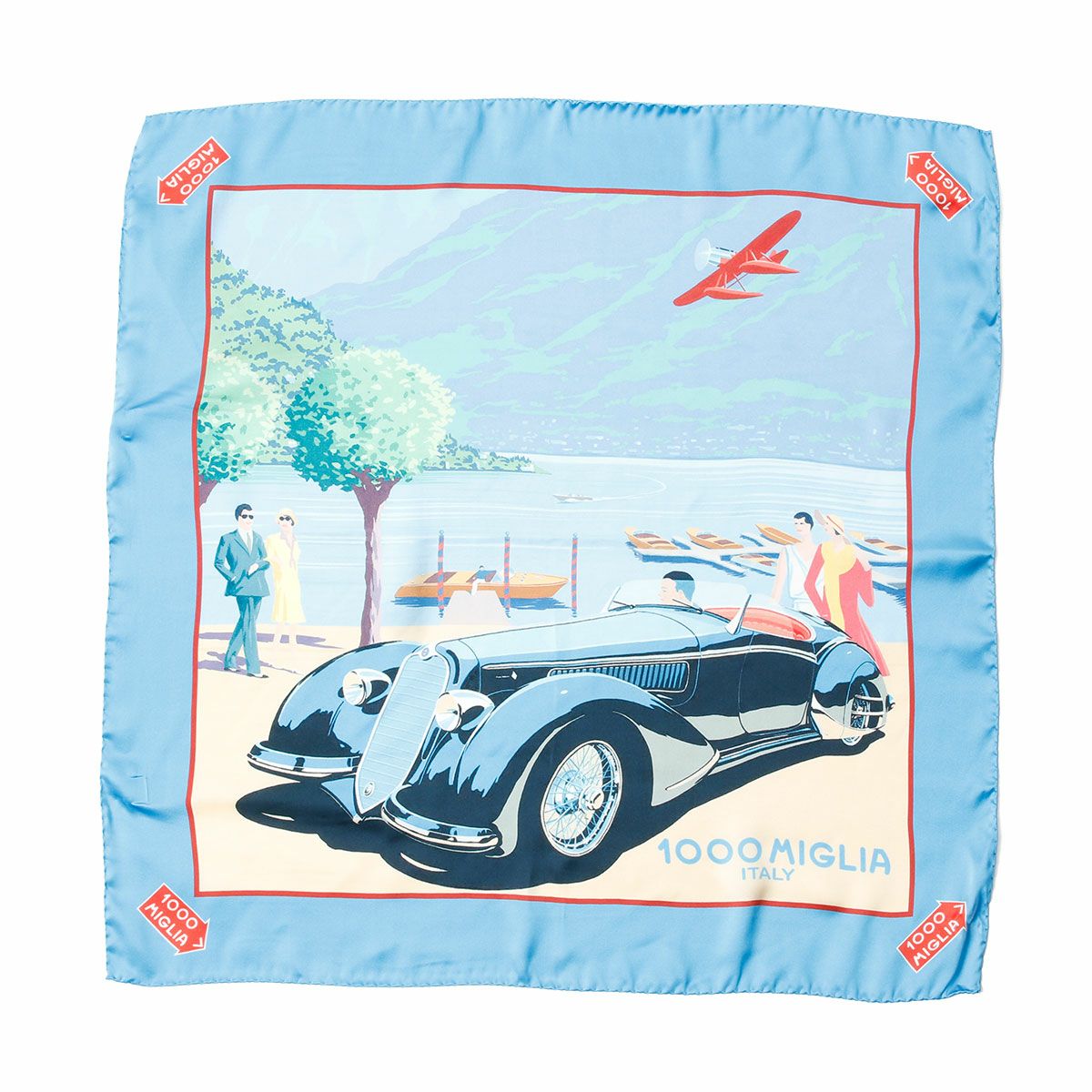 Mille Miglia｜ミッレミリア LAKE シルクスカーフ｜マフラー・スカーフ