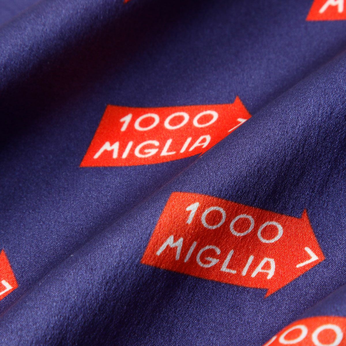 Mille Miglia｜ミッレミリア FRECCIA シルクスカーフ｜マフラー・スカーフ｜ネイビー
