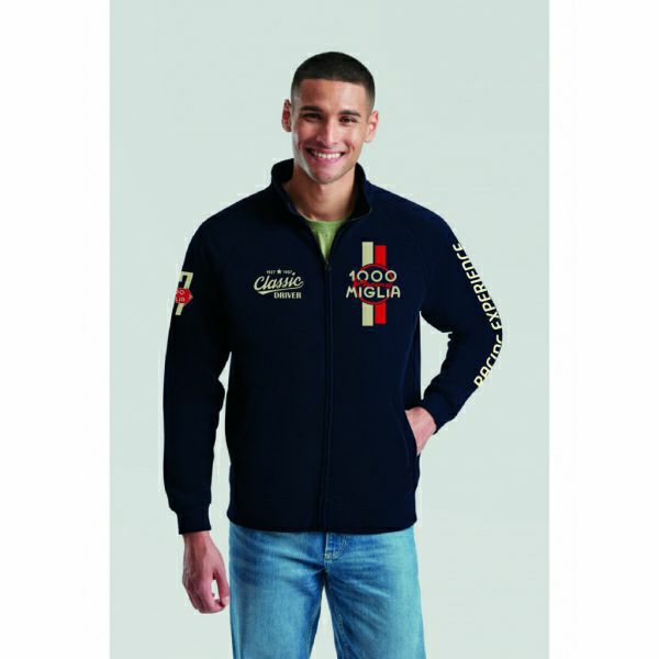 Mille Miglia｜ミッレミリア DRIFT フルジップ スウェット｜アウター｜ネイビー｜モデル着用