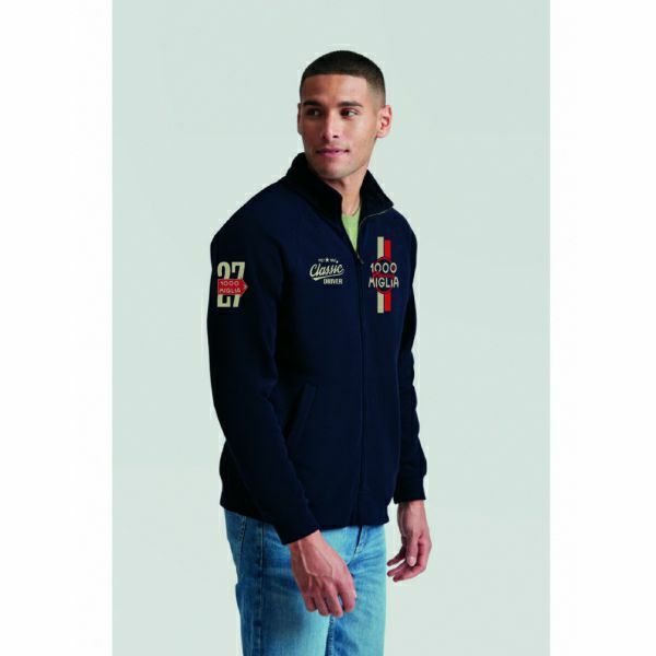 Mille Miglia｜ミッレミリア DRIFT フルジップ スウェット｜アウター｜ネイビー｜モデル着用