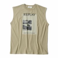 Replay｜ボーイフィット フォトプリント Tシャツ｜
