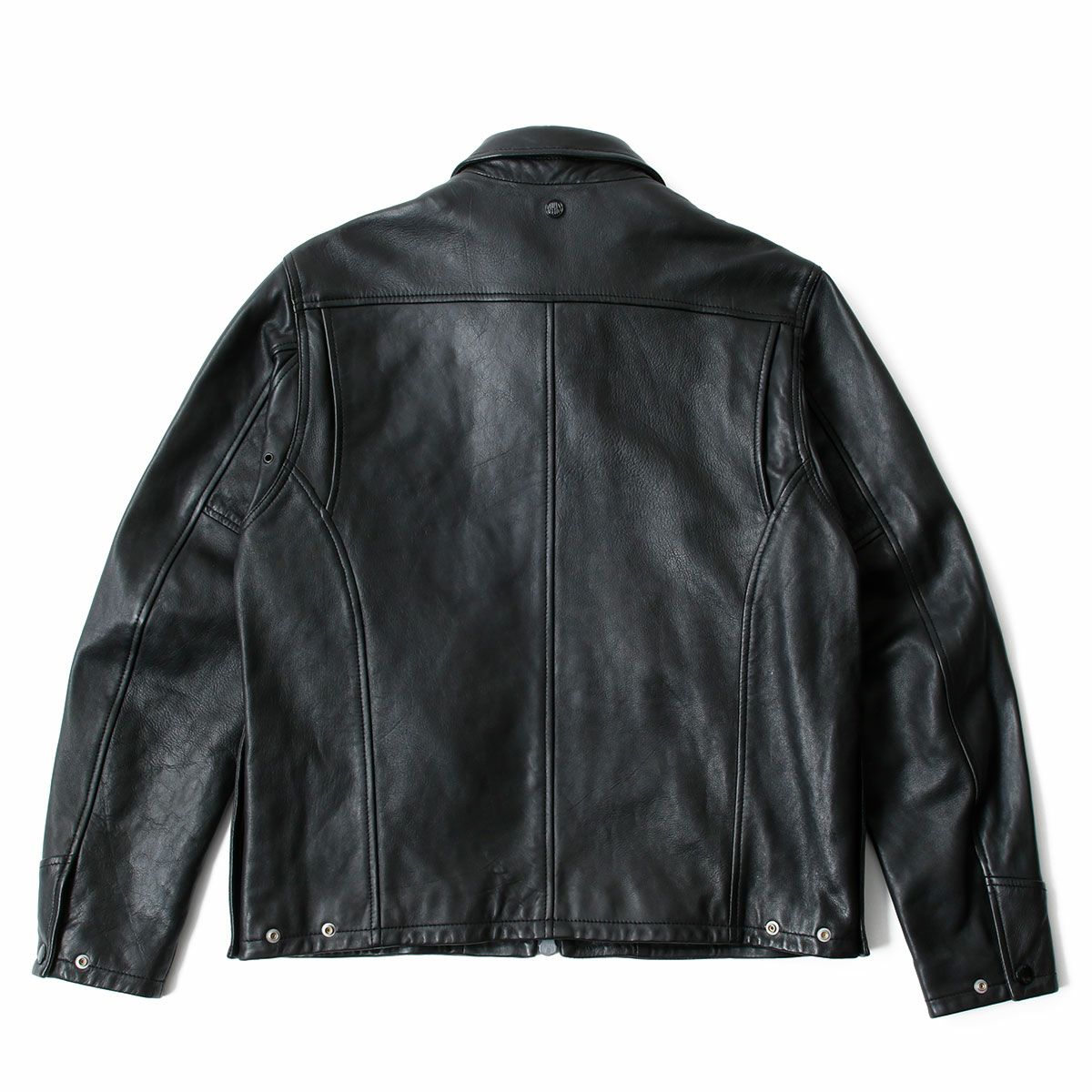 Replay｜ワックスレザージャケット｜ブラック