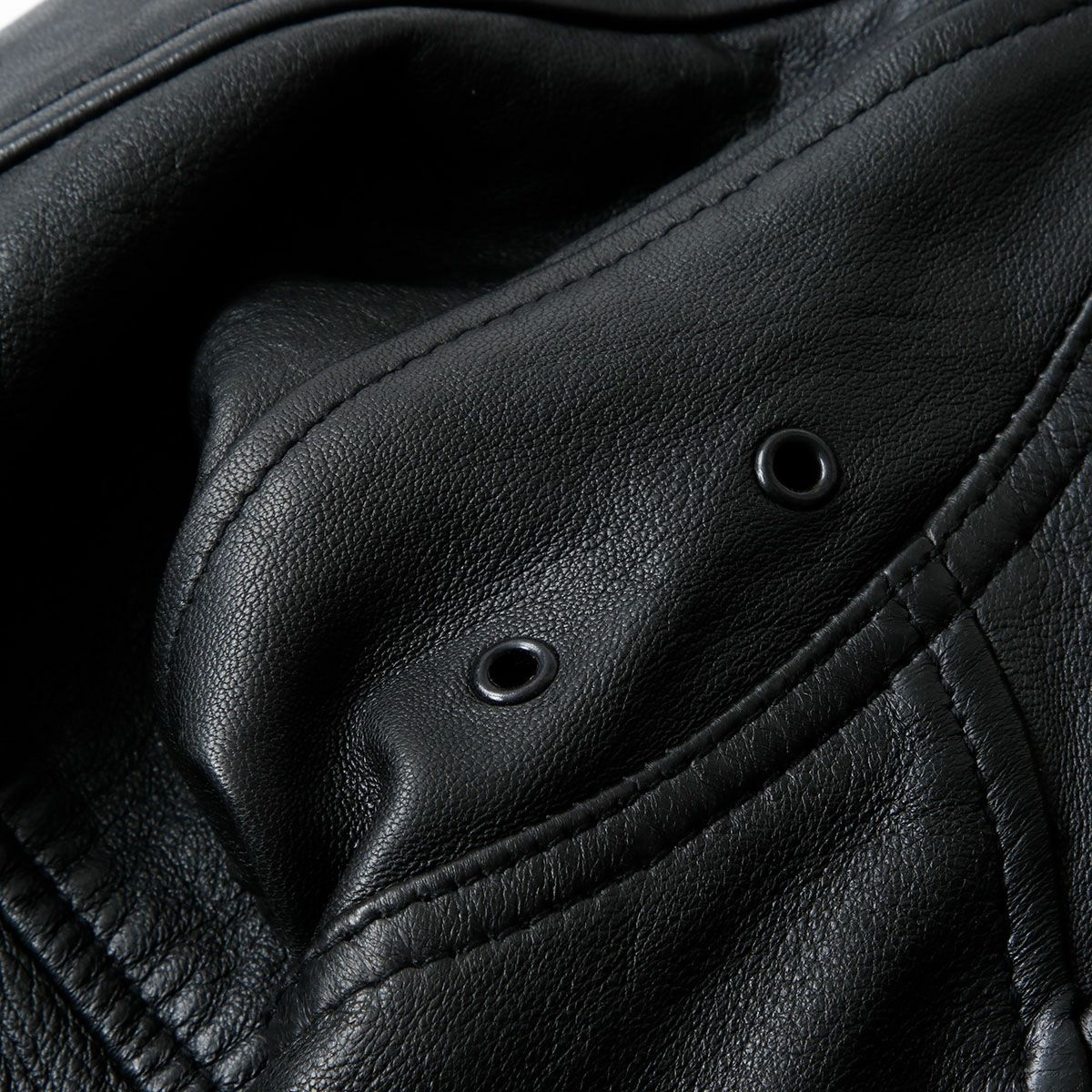 Replay｜ワックスレザージャケット｜ブラック