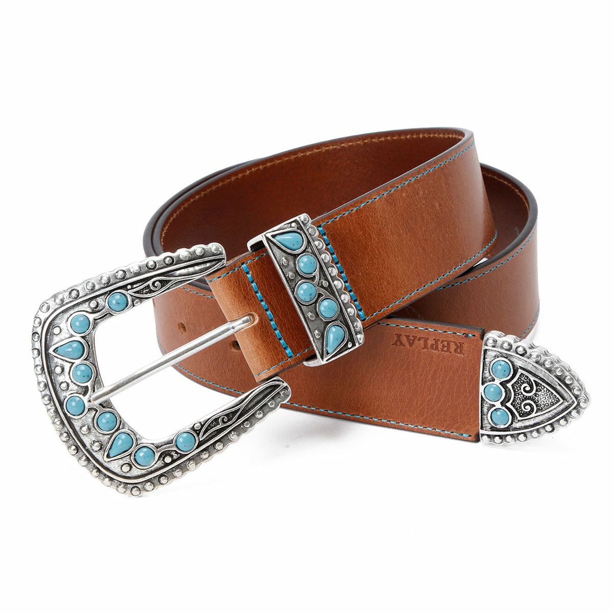 Replay｜ジュエルド バックル ベルト｜キャラメルカフェ