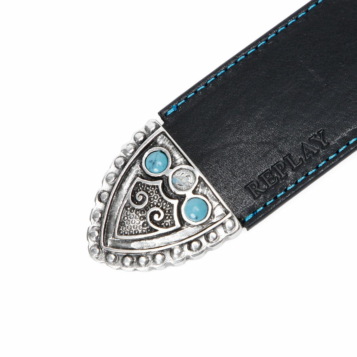 Replay｜ジュエルド バックル ベルト｜ブラック